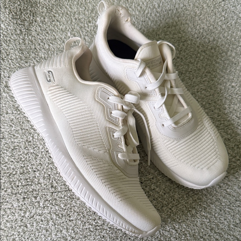 Skechers Cream Athletic Sneakers